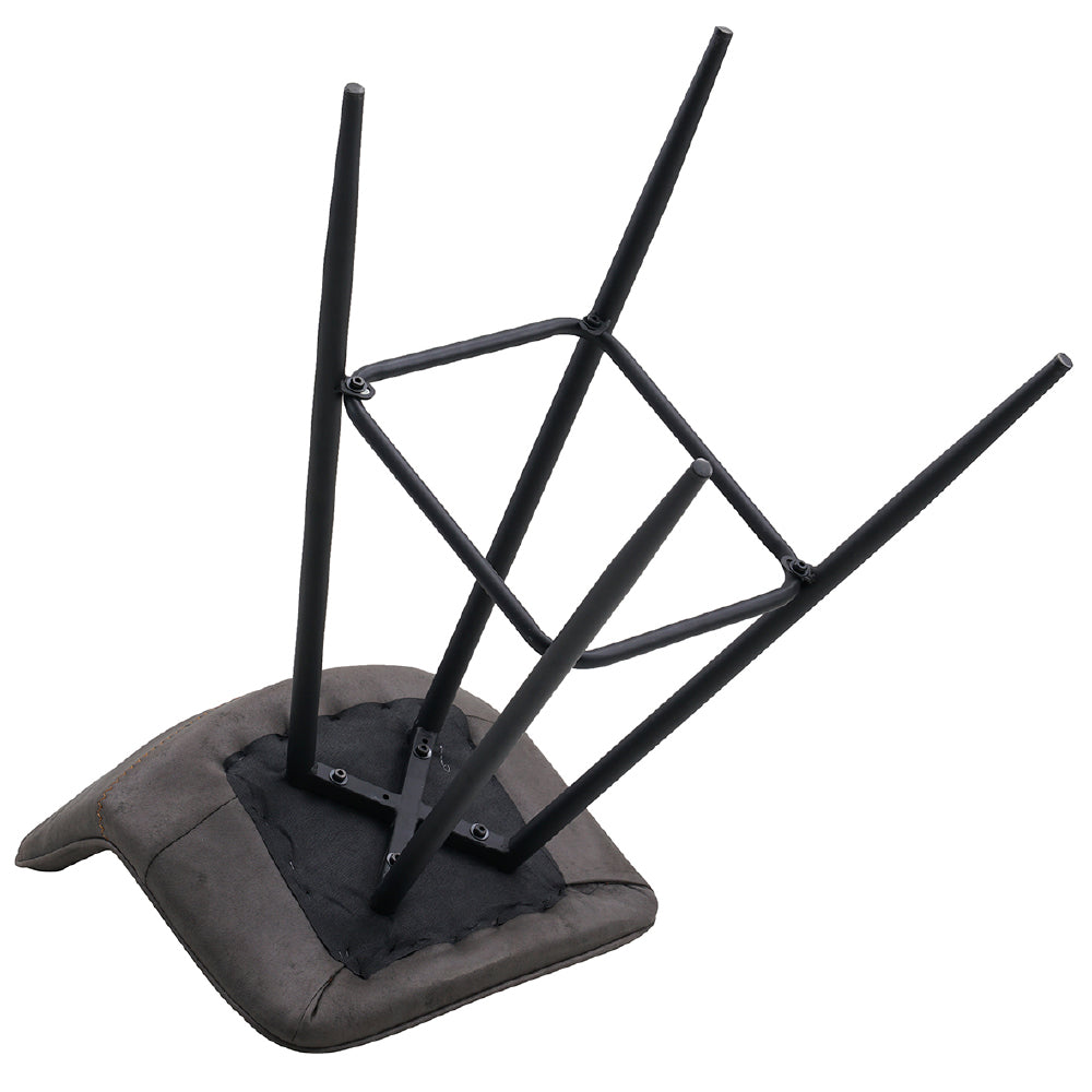 Bar Stool Jordan FavoFurn Anthracite LxBxH 84x54x49 Fabric Nnb