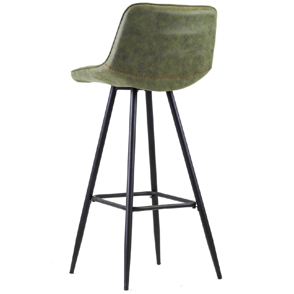 Bar Stool Jordan FavoFurn Green LxBxH 84x54x49 Fabric Nnb