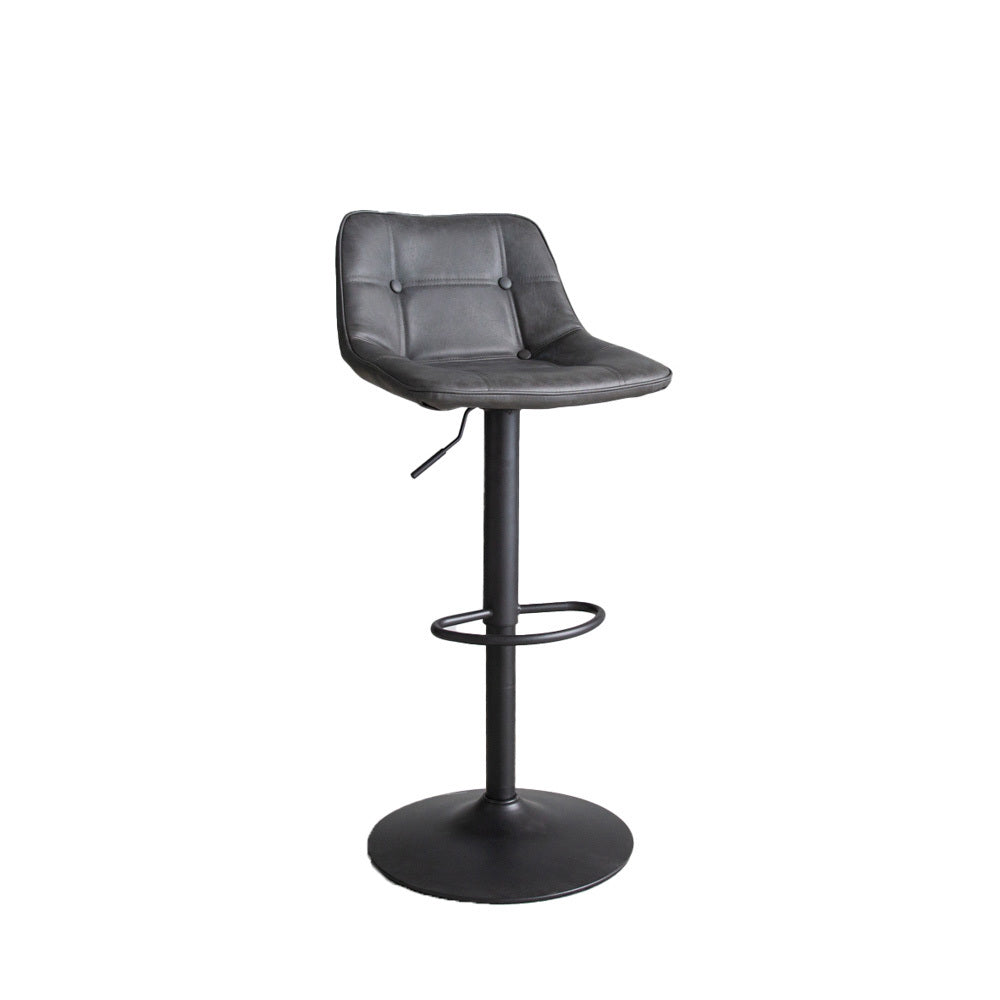 Bar Stool Ezra FavoFurn Anthracite LxBxH 56x55x54 Artificial leather Nnb