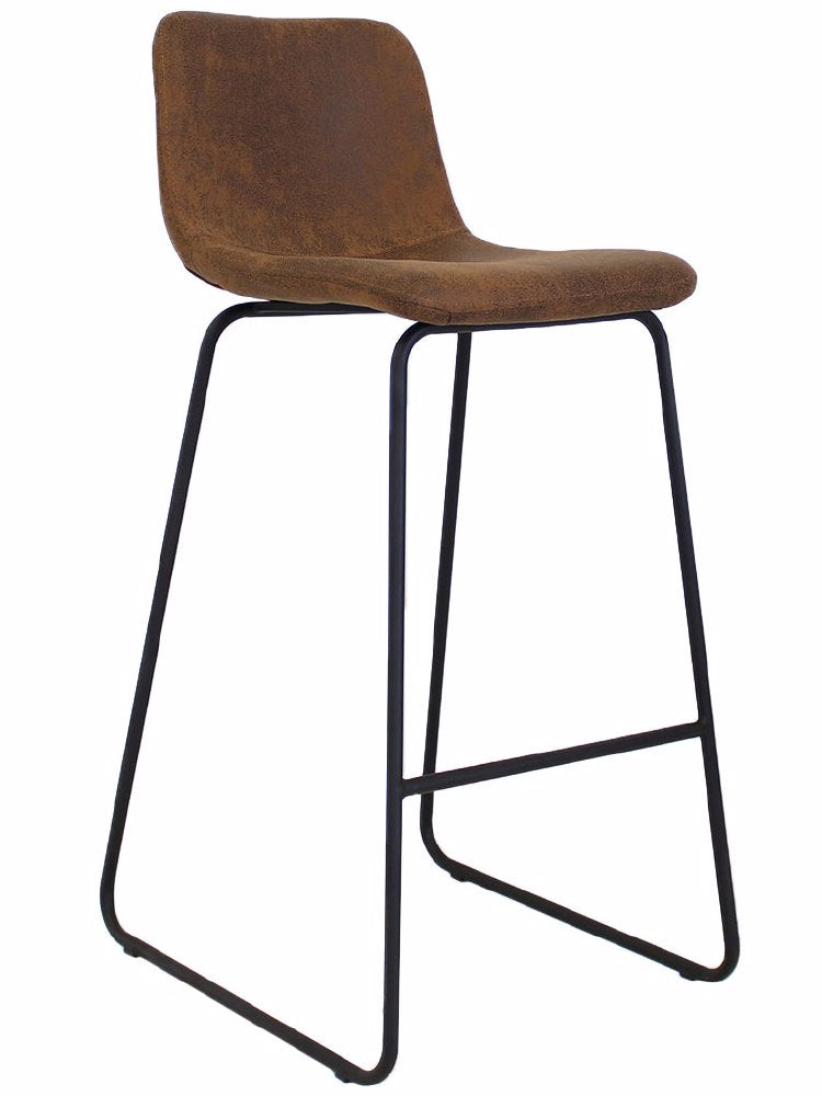 Bar Stool Byron FavoFurn Brown LxBxH 84x60x49 Fabric Nnb