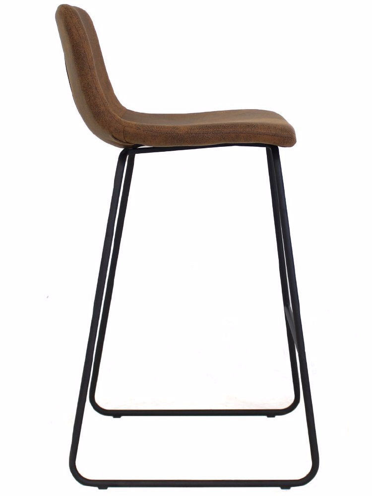 Bar Stool Byron FavoFurn Brown LxBxH 84x60x49 Fabric Nnb