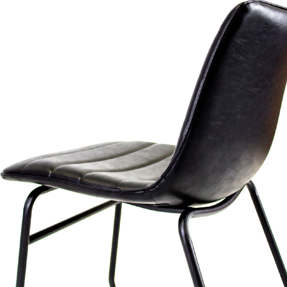 Dining Chair Milan FavoFurn Black LxBxH 74x56x54 Artificial leather Nnb