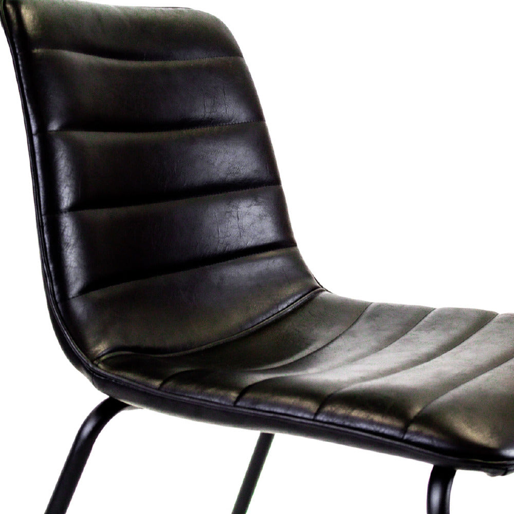 Dining Chair Milan FavoFurn Black LxBxH 74x56x54 Artificial leather Nnb
