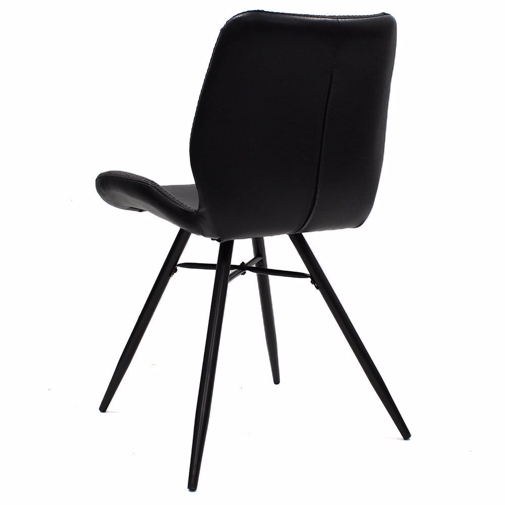 Dining Chair Barron FavoFurn Black LxBxH 72x68x50 Artificial leather Nnb