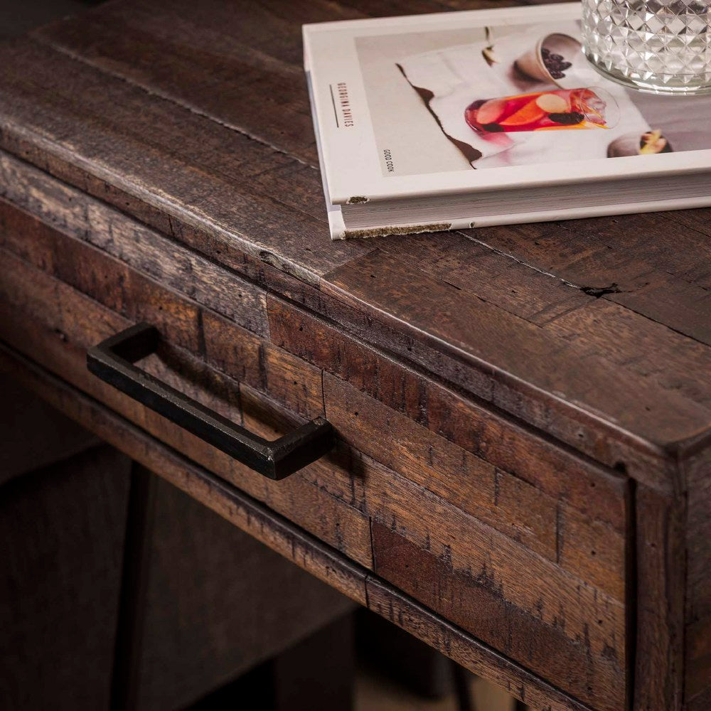 Bedside Table Atlas HomeHaven Brown LxBxH 60x45x35 Acacia wood Nnb