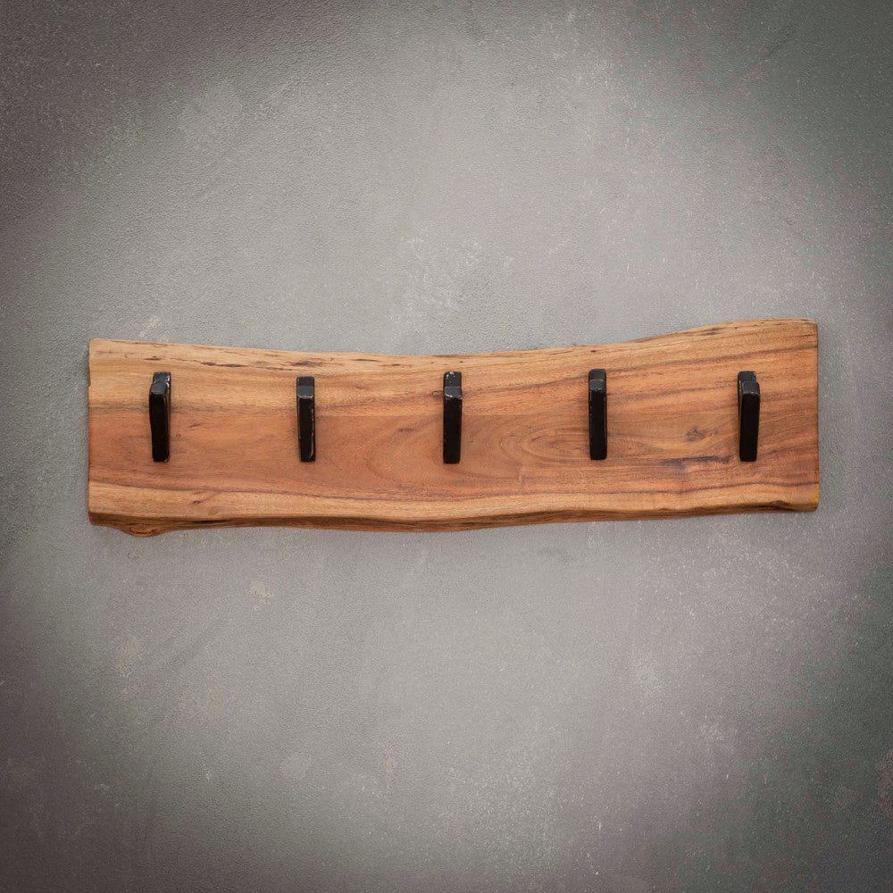 Coat Rack Elio HomeHaven Brown LxBxH 64x18x10 Acacia wood Nnb