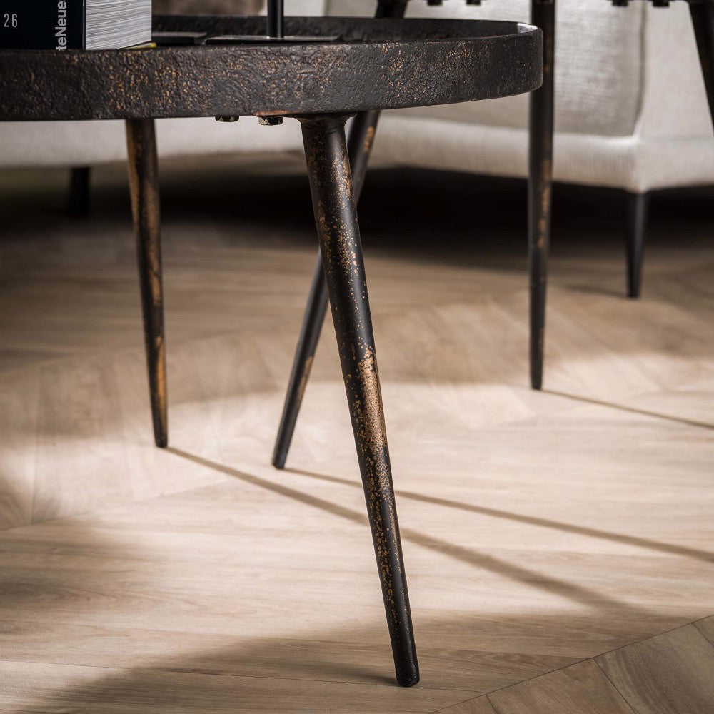 Coffee Table Kingston HomeHaven Grey LxBxH 80x80x13 Metal Nnb