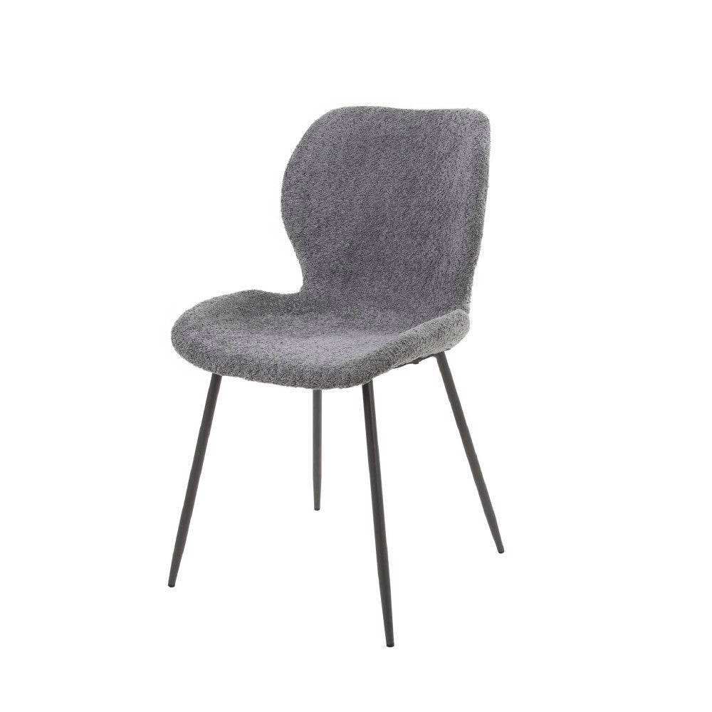 Dining Chair Ingo HomeHaven Grey Boucle Nnb