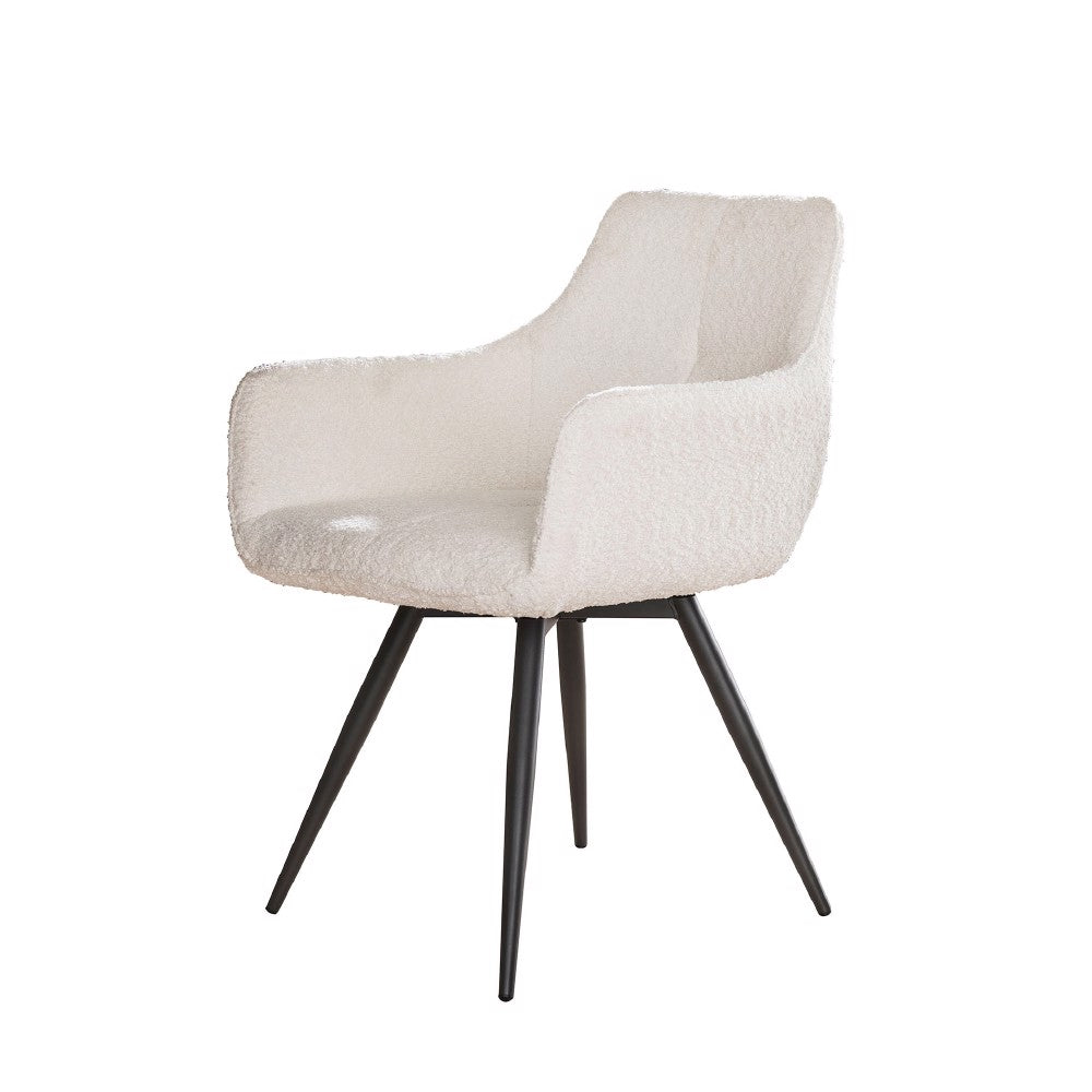 Dining Chair Moran HomeHaven Warm white LxBxH 69x58x57 Boucle Nnb