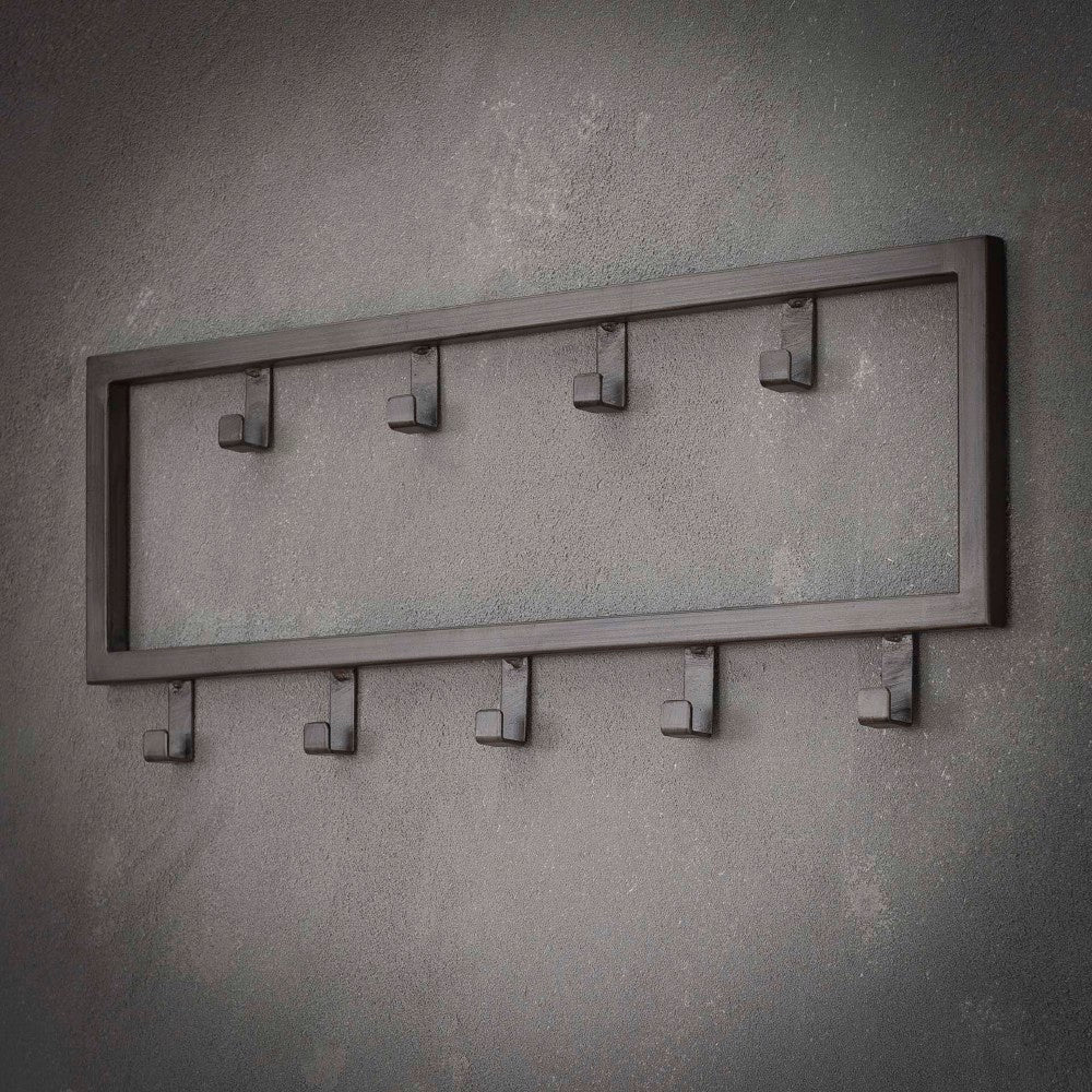 Coat Rack Kolby HomeHaven Grey LxBxH 54x22x4 Metal Nnb