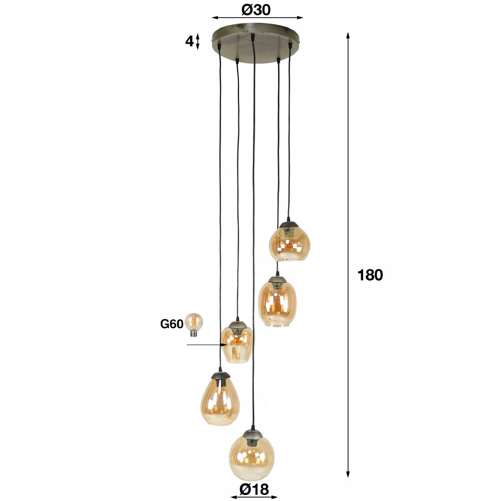 Pendant Light Blair HomeHaven LxBxH 59x59x32 Nnb