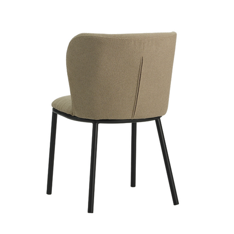 Dining Chair Bourges FavoFurn Taupe LxBxH 65x62x56 Fabric Nnb