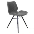 Dining Chair Barron FavoFurn Anthracite LxBxH 72x68x50 Artificial leather Nnb