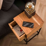 Bedside Table Sloan HomeHaven Brown LxBxH 62x32x32 Acacia wood Nnb