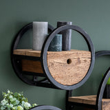 Wall Shelf Lucius HomeHaven Brown LxBxH 32x32x27 Wood Nnb