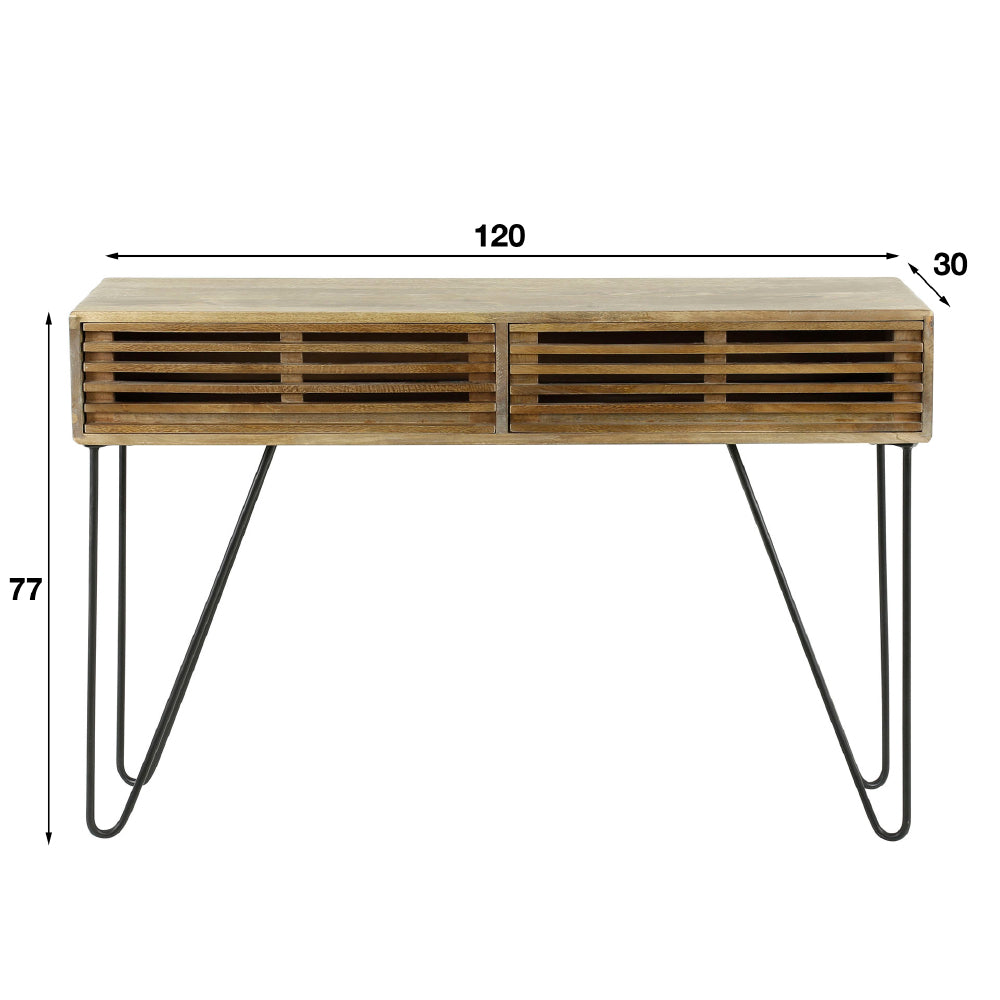 Dressing table Barton HomeHaven Brown LxBxH 126x27x26 Mango wood Nnb