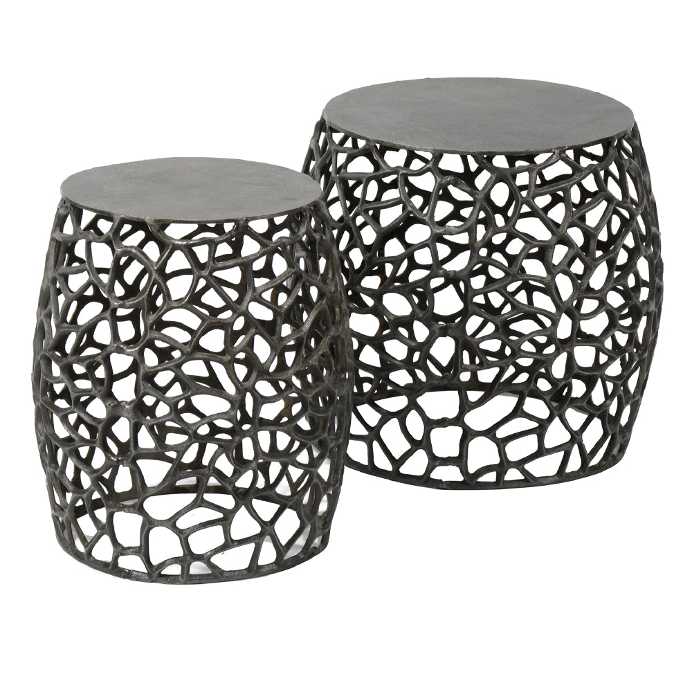 Side Table Jairo HomeHaven Silver LxBxH 52x52x47 Aluminium Nnb
