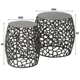 Side Table Jairo HomeHaven Silver LxBxH 52x52x47 Aluminium Nnb