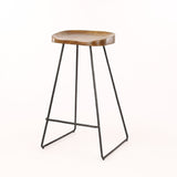 Bar Stool Malcolm HomeHaven Brown LxBxH 88x46x46 Acacia wood Nnb
