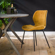 Dining Chair Ingo HomeHaven Yellow LxBxH 90x59x49 Fabric Nnb