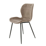 Dining Chair Ingo HomeHaven Taupe LxBxH 90x59x49 Fabric Nnb