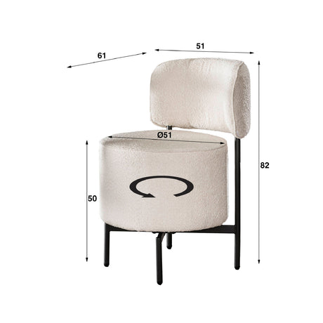Dining Chair Gage HomeHaven LxBxH 86x78x55 Nnb