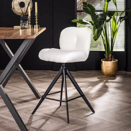 Bar Stool Harris HomeHaven white Boucle Nnb