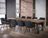 Dining Chair Luigi HomeHaven Black LxBxH 64x61x58 Artificial leather Nnb