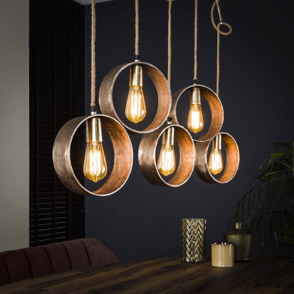 Pendant Light Rhett HomeHaven Anthracite LxBxH 112x25x18 Metal Nnb