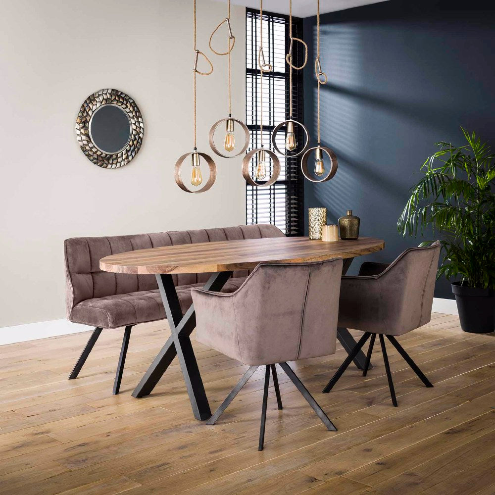 Pendant Light Rhett HomeHaven Anthracite LxBxH 112x25x18 Metal Nnb