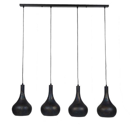 Pendant Light Kory HomeHaven Black LxBxH 123x45x28 Metal Nnb